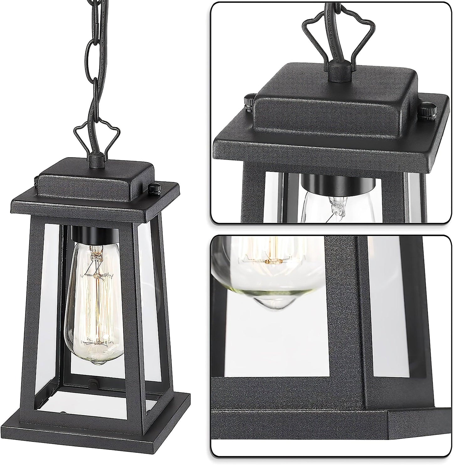 Ray Outdoor Lantern Pendant Light