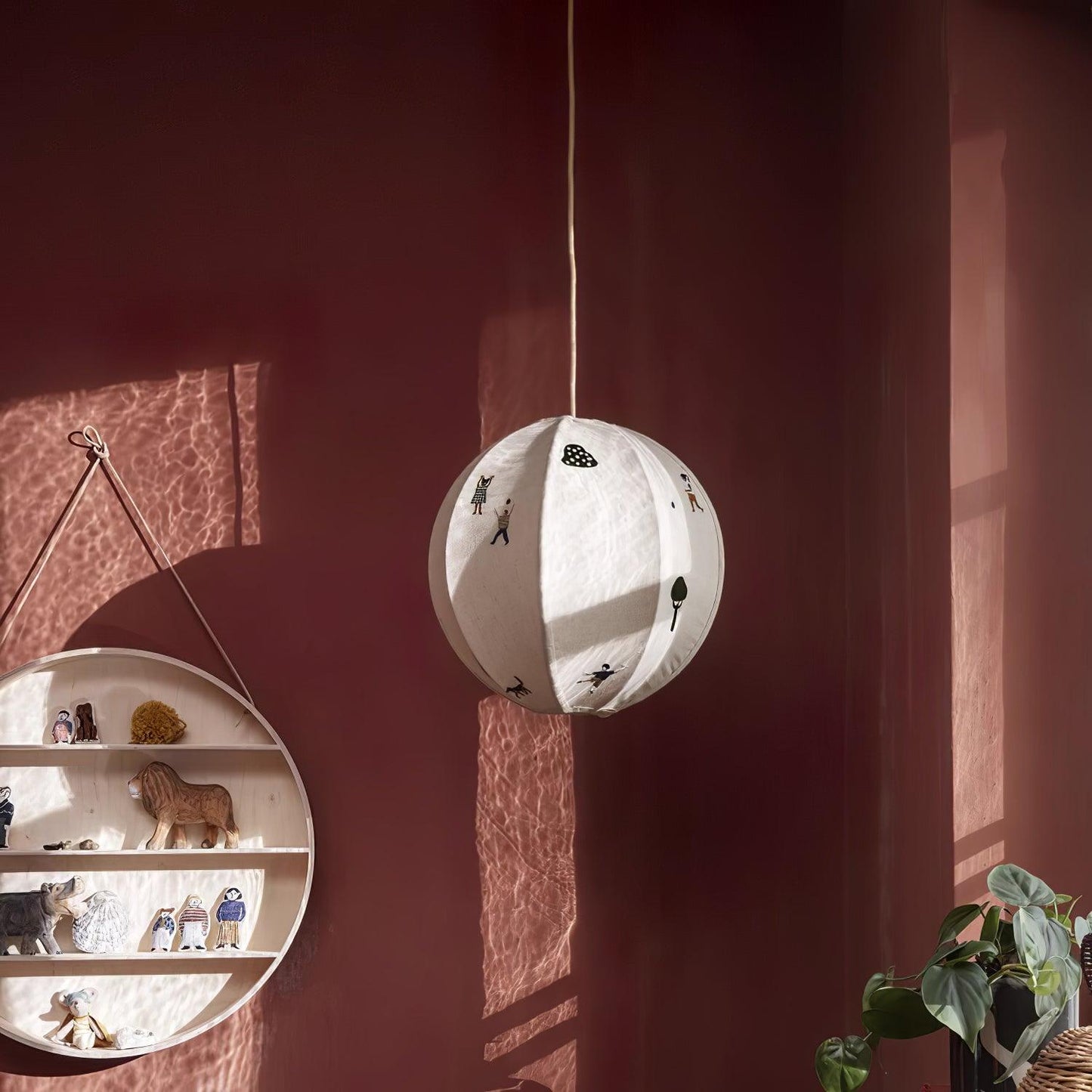 Elva Pendant Light Paper Ball Drawing
