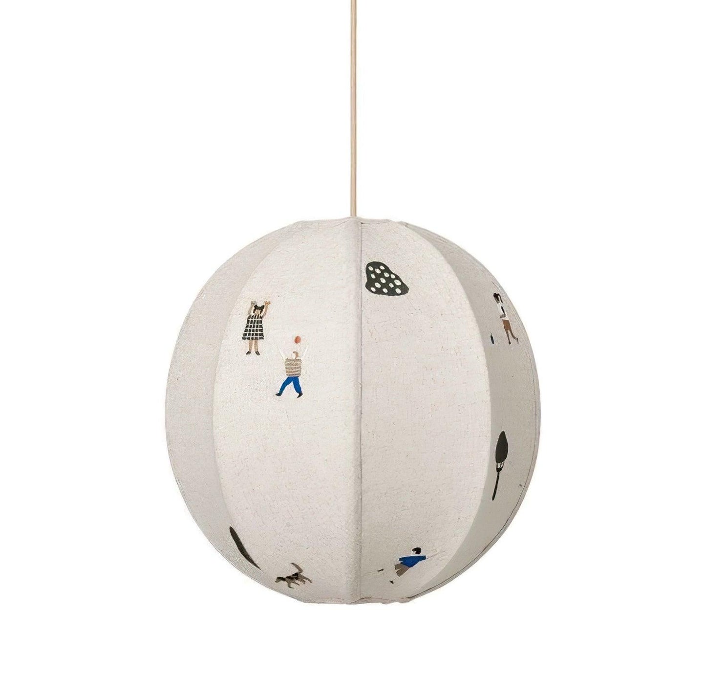 Elva Pendant Light Paper Ball Drawing