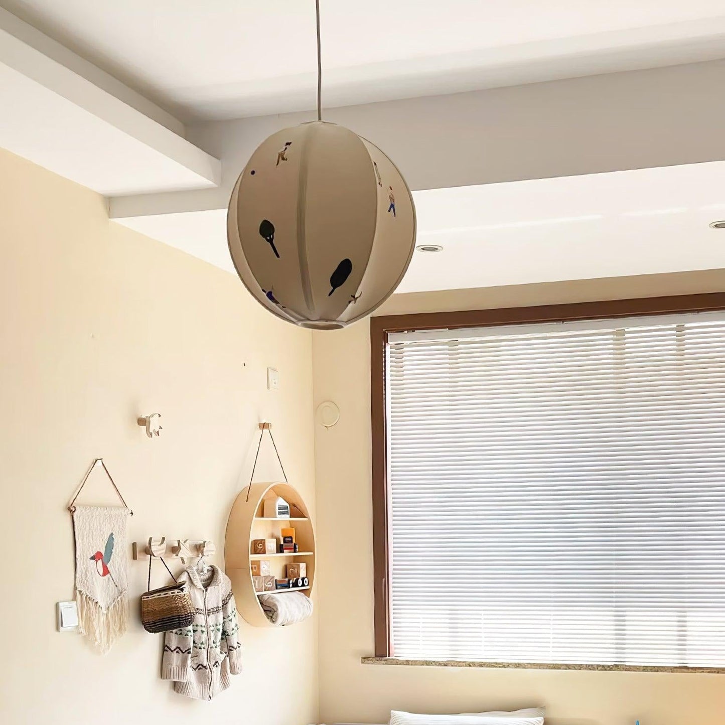 Elva Pendant Light Paper Ball Drawing