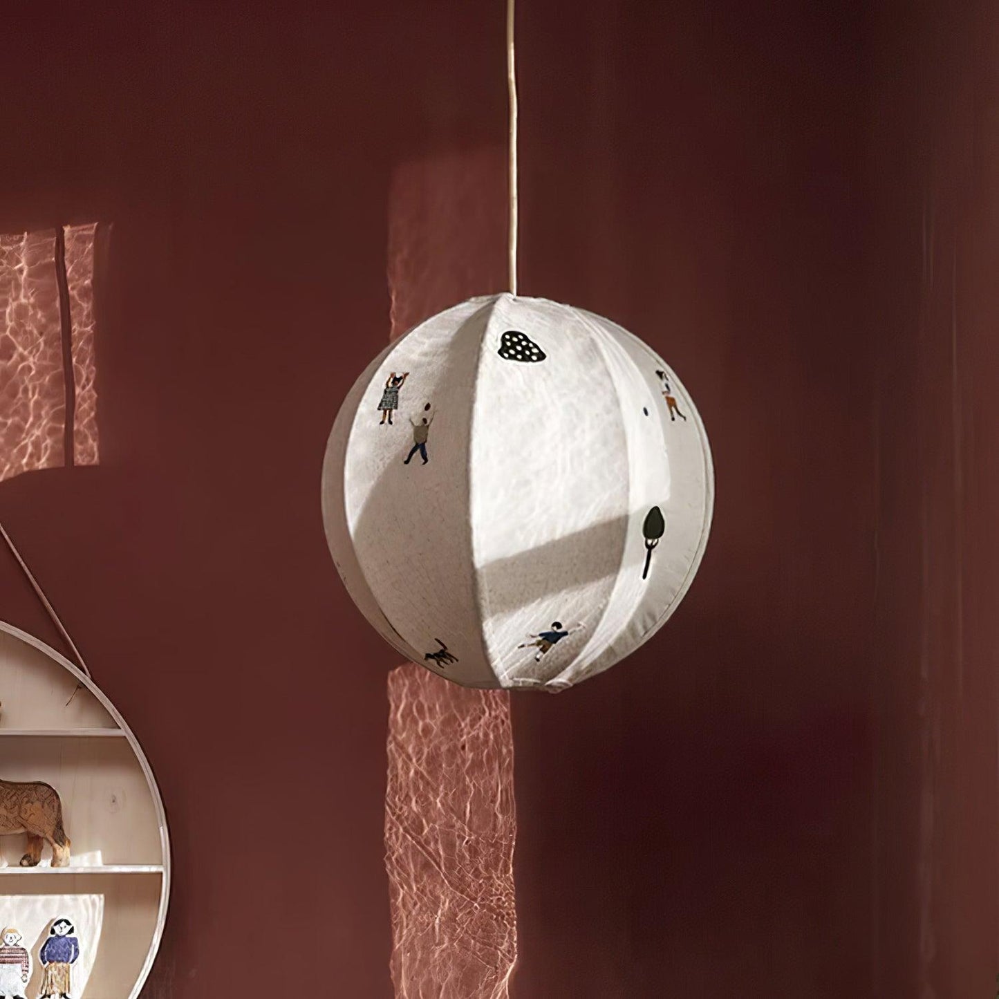 Elva Pendant Light Paper Ball Drawing