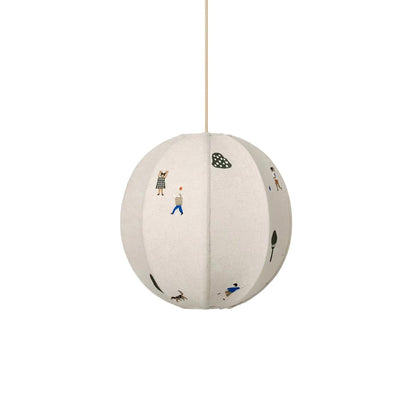 Elva Pendant Light Paper Ball Drawing