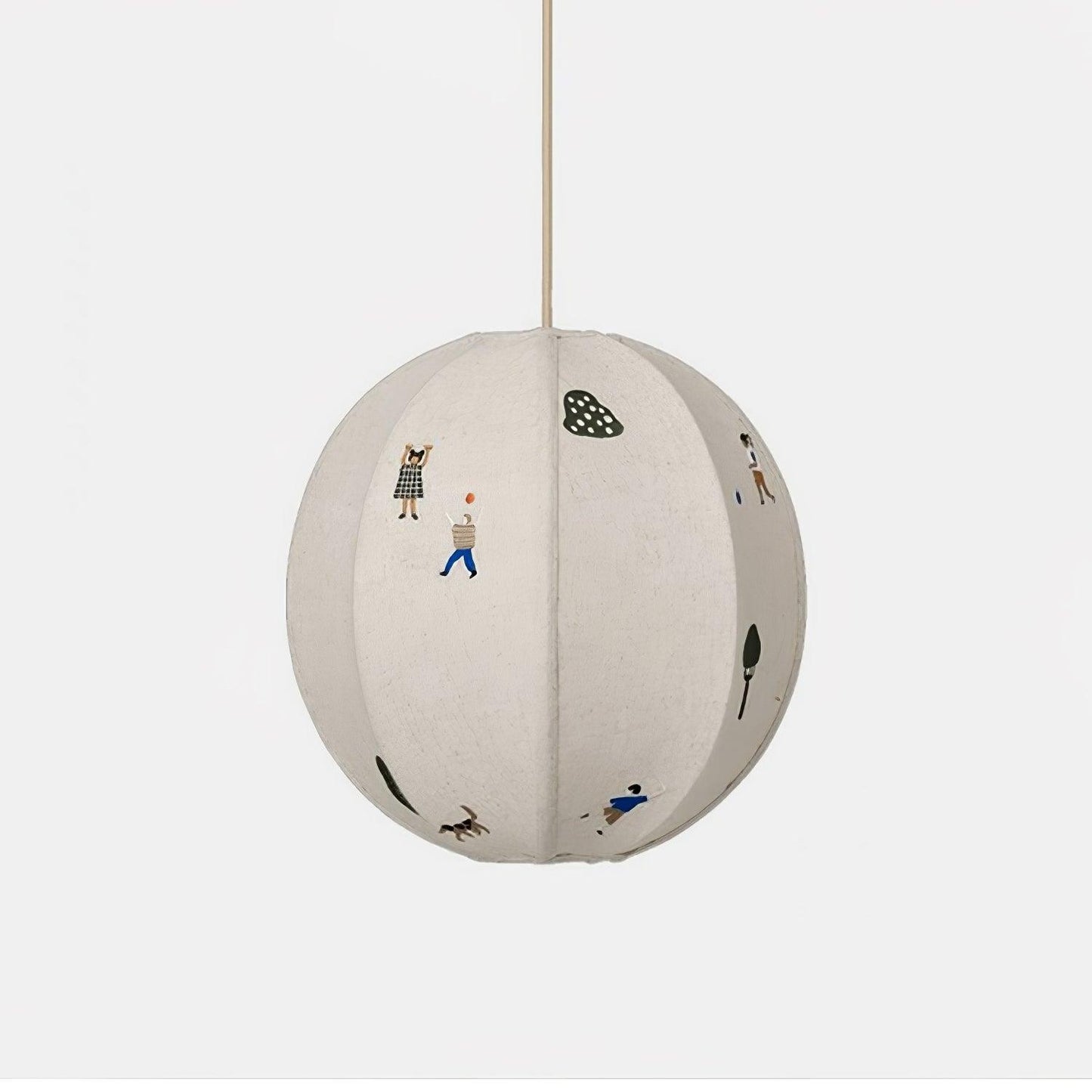 Elva Pendant Light Paper Ball Drawing