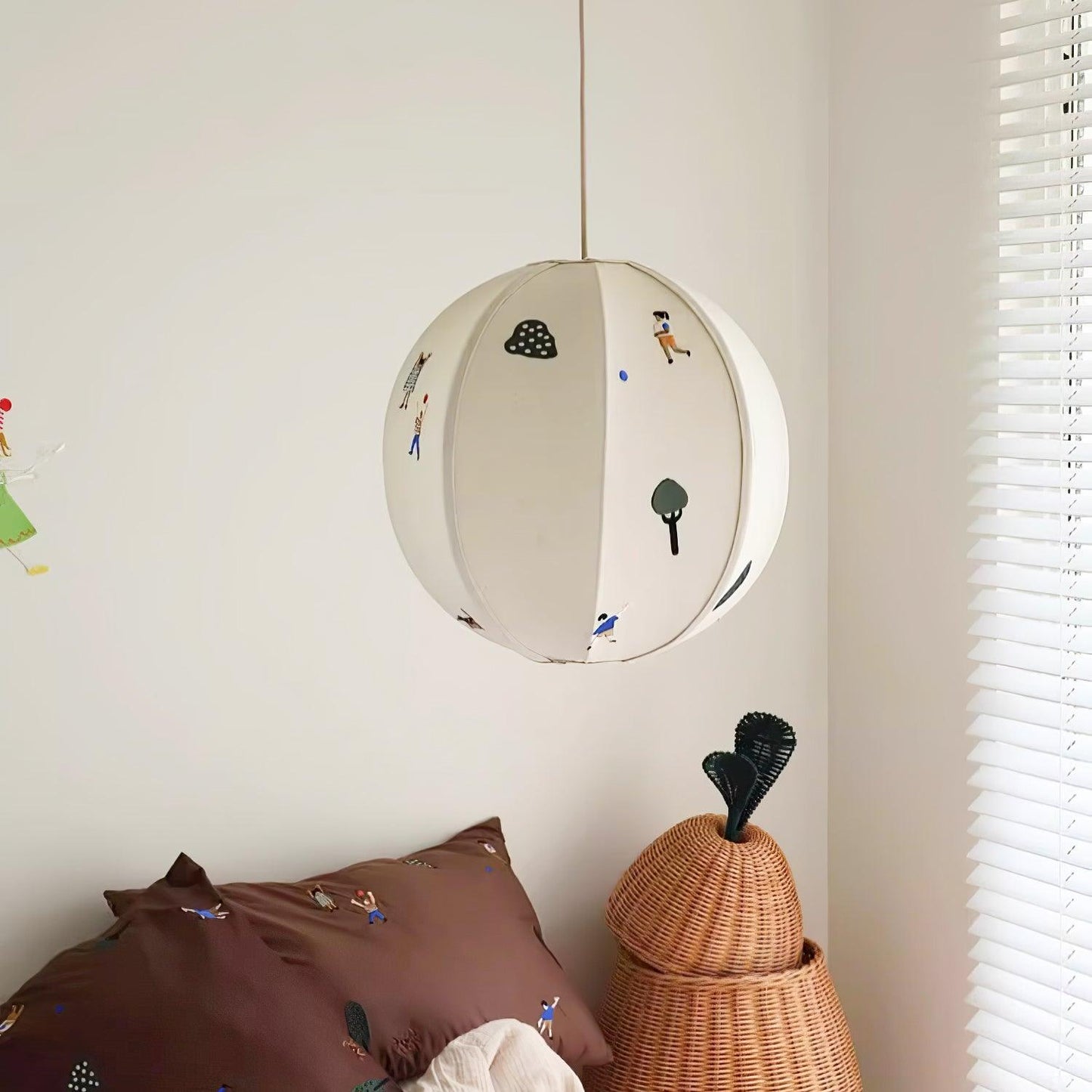 Elva Pendant Light Paper Ball Drawing