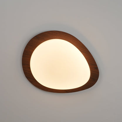 Quisti Pebble Walnut Ceiling Light