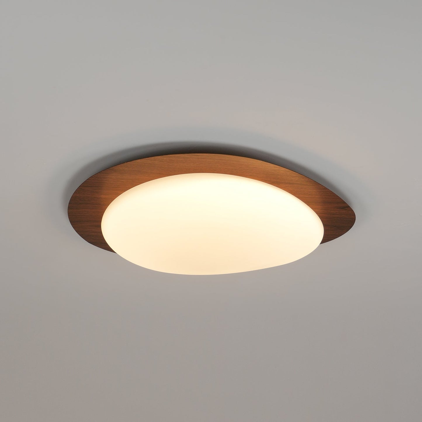 Quisti Pebble Walnut Ceiling Light