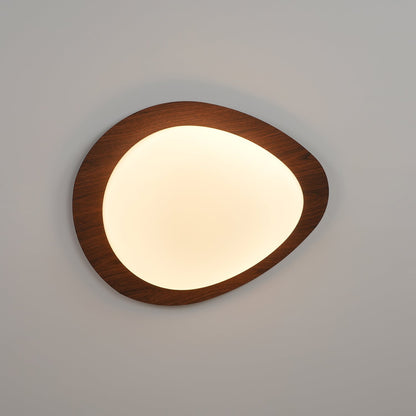 Quisti Pebble Walnut Ceiling Light