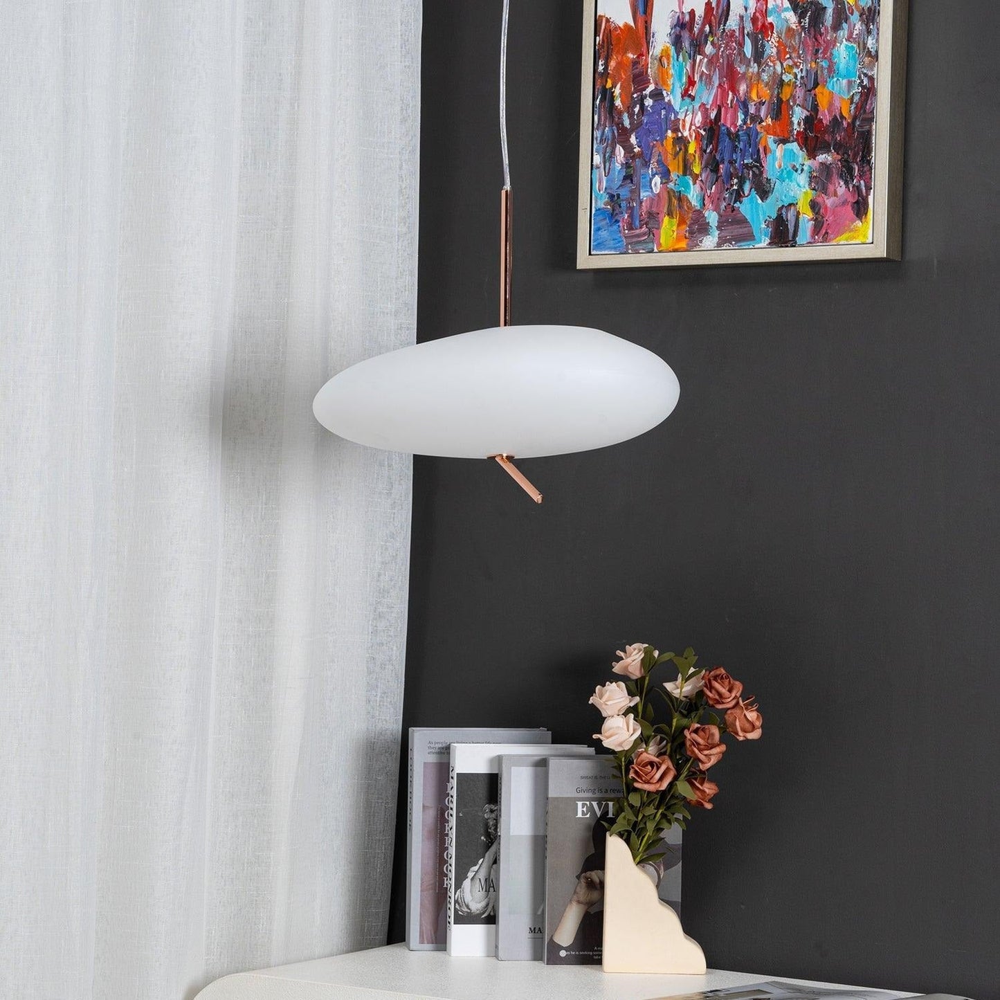 Oneli Rose Gold Pebble Pendant Light