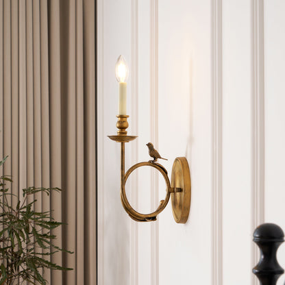 Amelo Vintage Bird Indoor Wall Sconce