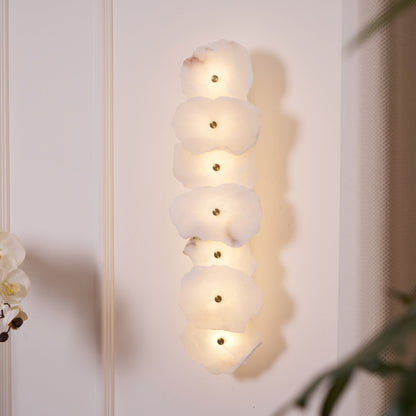 Cevra Alabaster Flower Wall Lamp
