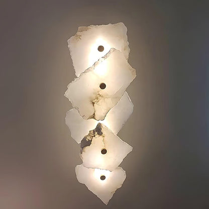 Cevra Alabaster Flower Wall Lamp
