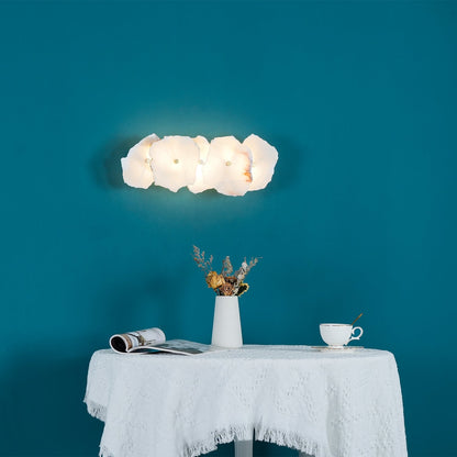 Cevra Alabaster Flower Wall Lamp