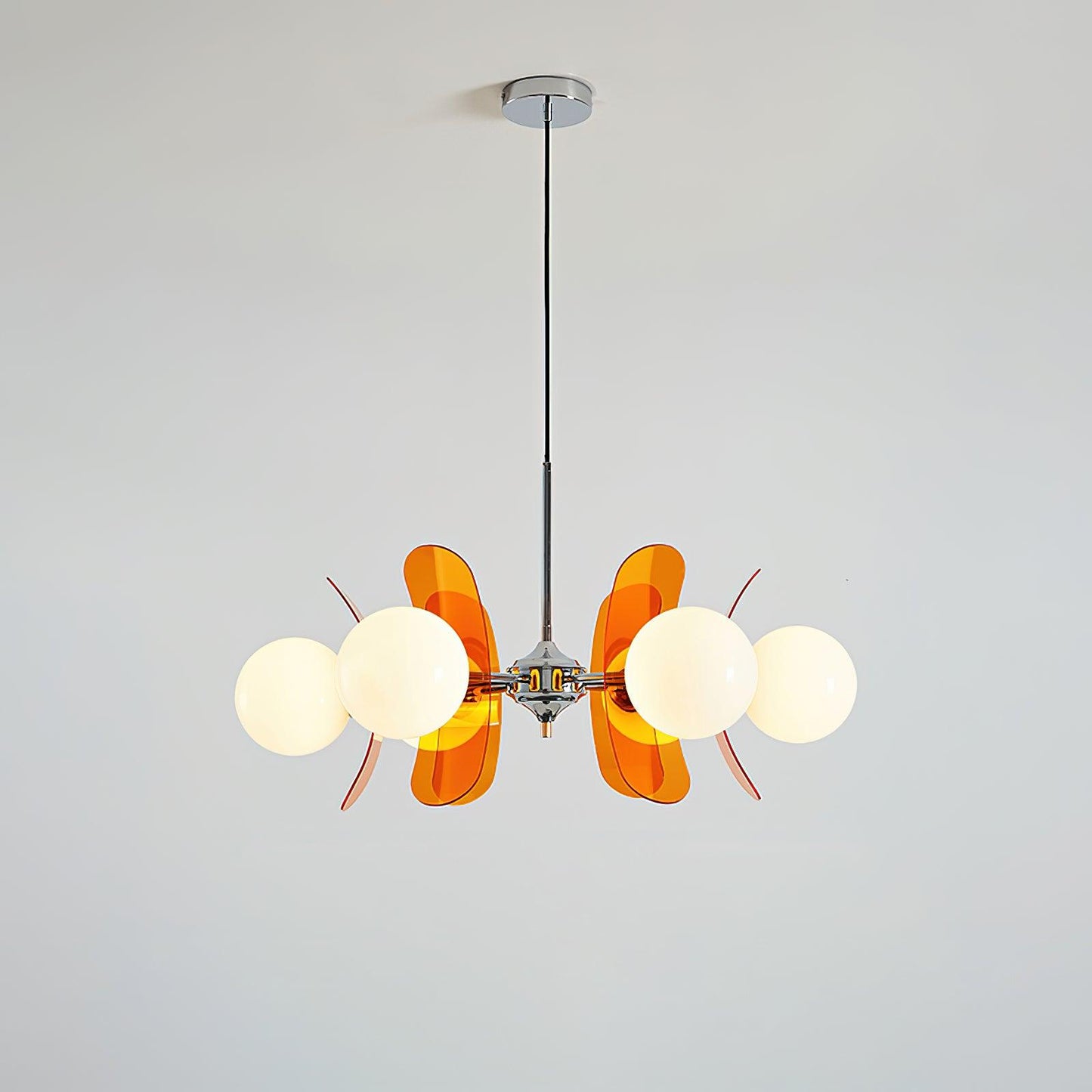 Ulano Chandelier Brown &Orange