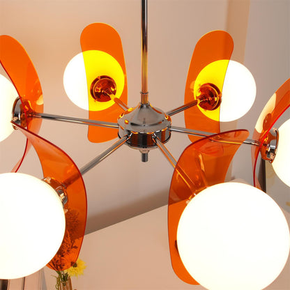 Ulano Chandelier Brown &Orange