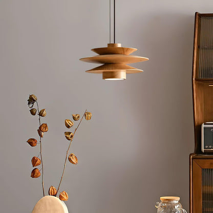 Axis Mid Century Walnut Pendant Light