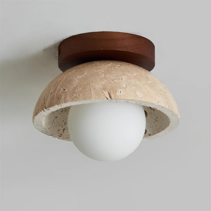 Plafonnier Ritta minimaliste en travertin