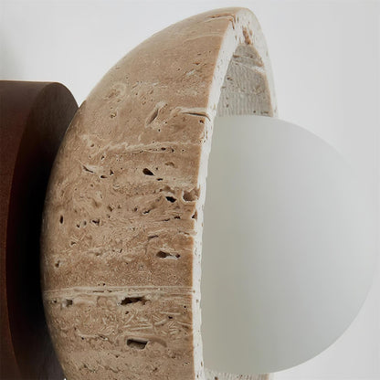 Plafonnier Ritta minimaliste en travertin