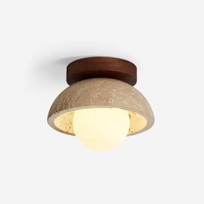 Plafonnier Ritta minimaliste en travertin