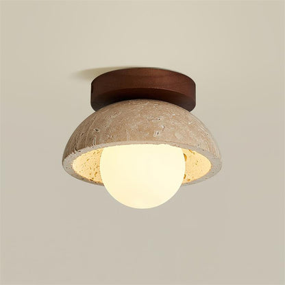 Plafonnier Ritta minimaliste en travertin