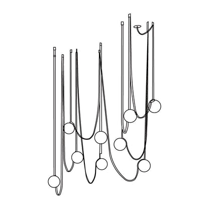 Zephira Multiple Belt Pendant Light
