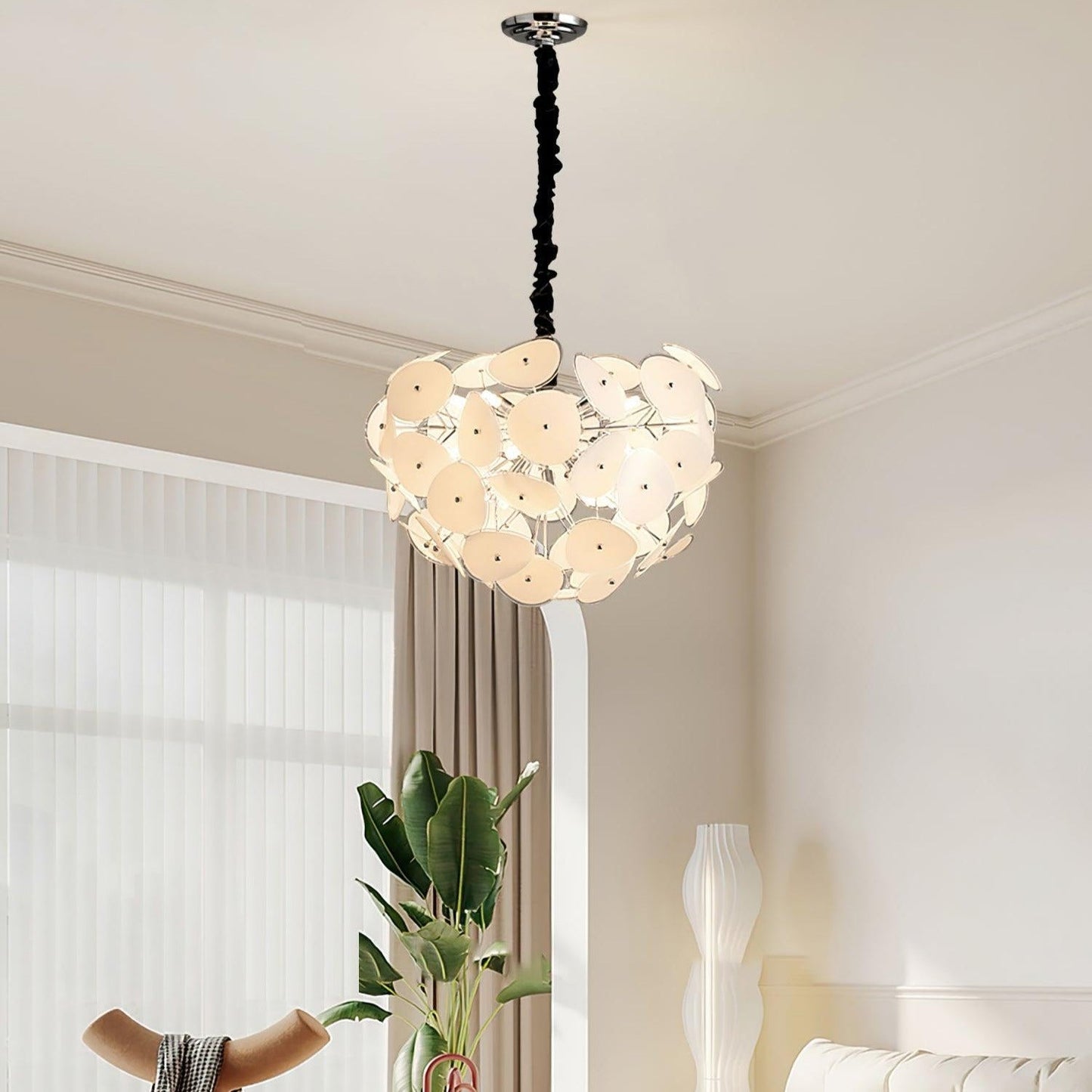 Thera Artistic Glass Globe Chandelier