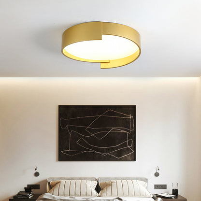 Plafonnier Arisha moderne rond encastré LED double couche