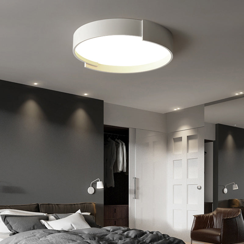 Plafonnier Arisha moderne rond encastré LED double couche