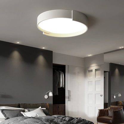 Plafonnier Arisha moderne rond encastré LED double couche