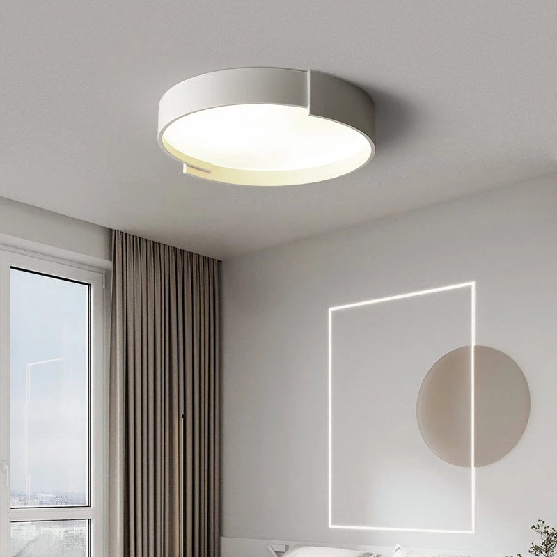 Plafonnier Arisha moderne rond encastré LED double couche