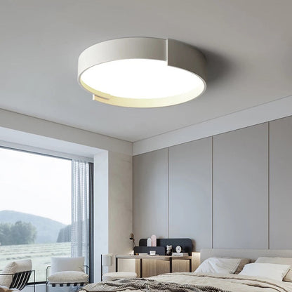 Plafonnier Arisha moderne rond encastré LED double couche