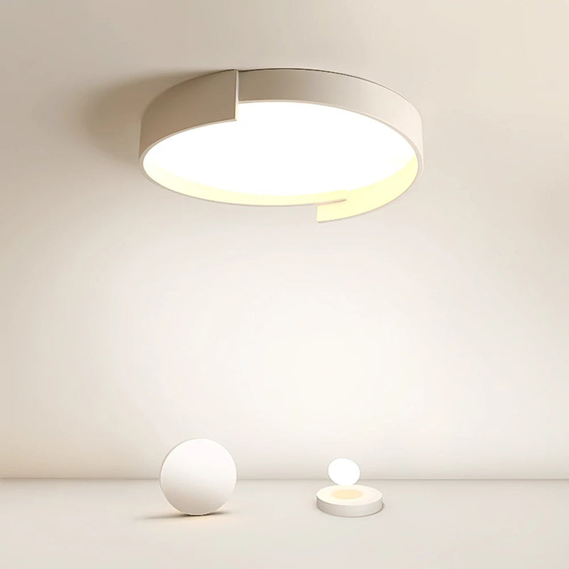 Plafonnier Arisha moderne rond encastré LED double couche
