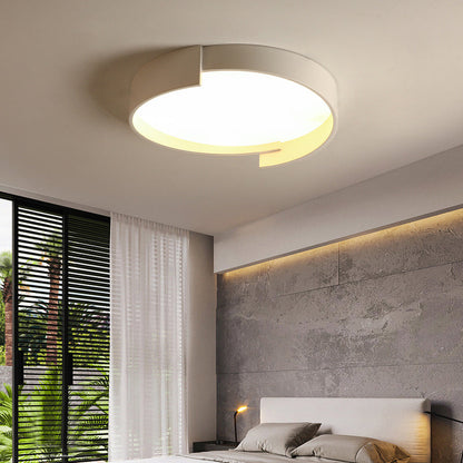Plafonnier Arisha moderne rond encastré LED double couche