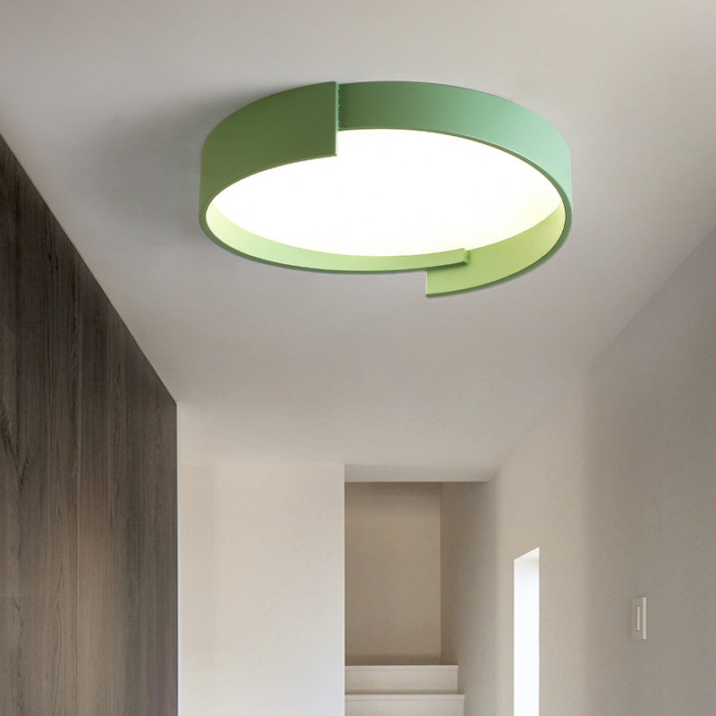 Plafonnier Arisha moderne rond encastré LED double couche