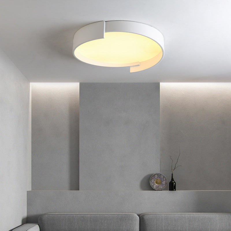 Plafonnier Arisha moderne rond encastré LED double couche