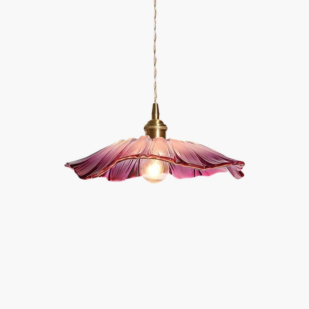 Plafonnier/Suspension en verre Calia Flower