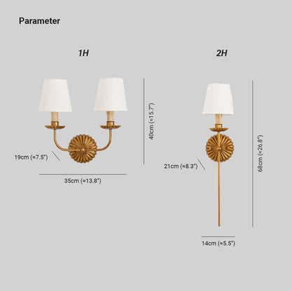 Zelu Wall Lamp Antique Candles Shape