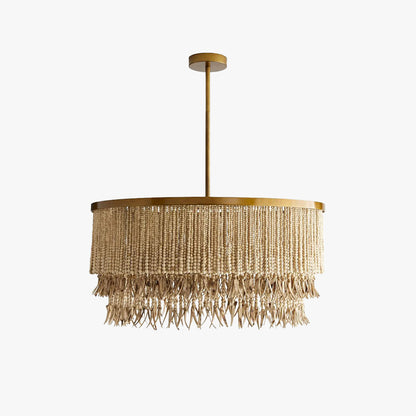 Odette Chandelier Wood and Coconut beads