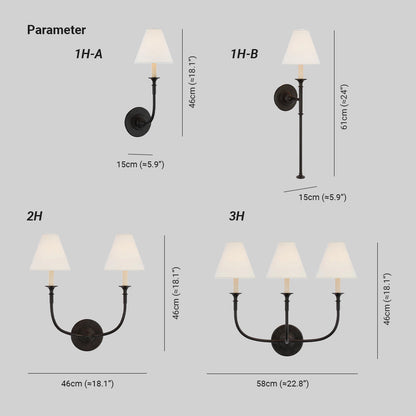 Vivienne Wall Lamp Fabric