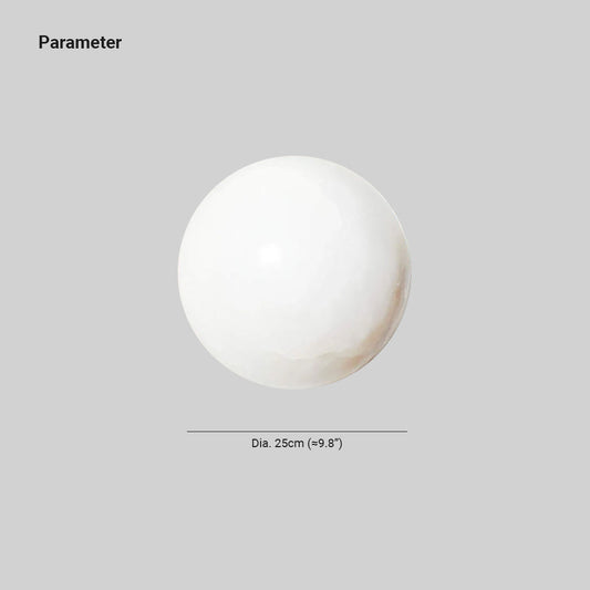 Grex Minimalist Round Alabaster Wall Lamp