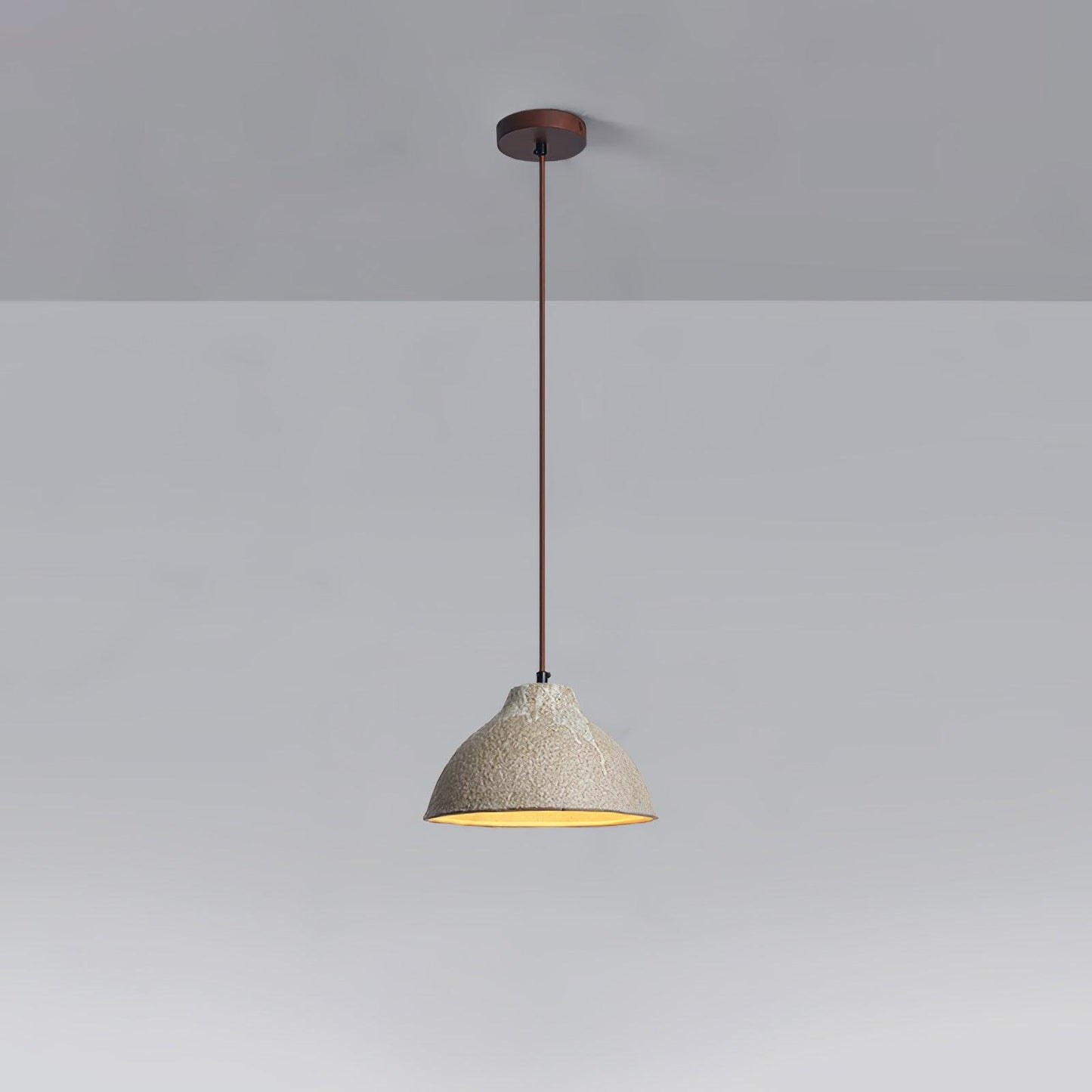 Maple Textured Ceramic Pendant Light