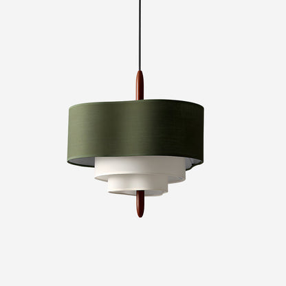 Ophel Green Fabric Pendant Lamp