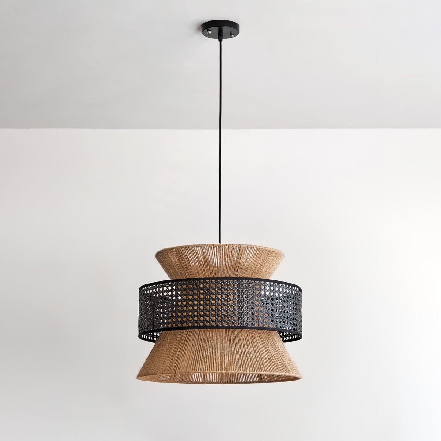 Ophelia Woven Rattan Pendant Light