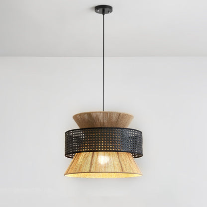 Ophelia Woven Rattan Pendant Light