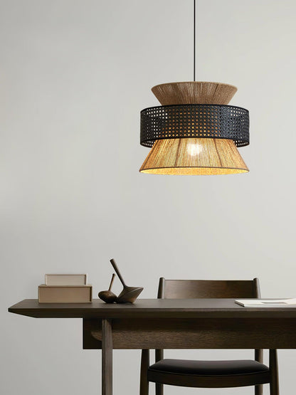 Ophelia Woven Rattan Pendant Light