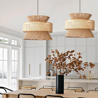 Ophelia Woven Rattan Pendant Light