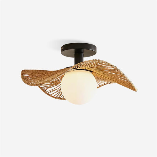 Lampada da soffitto a semi-incasso intrecciata Fynora