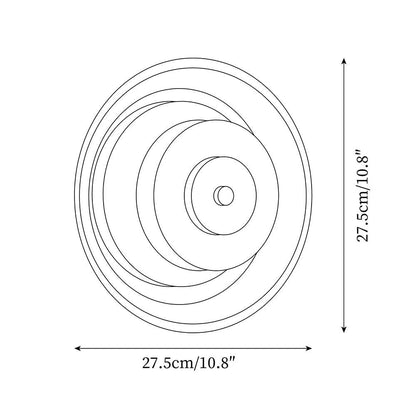 Elysso Brass Circular Wall Lamp