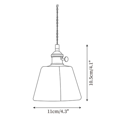 Amberlyn Vintage Amber Glass Pendant Light