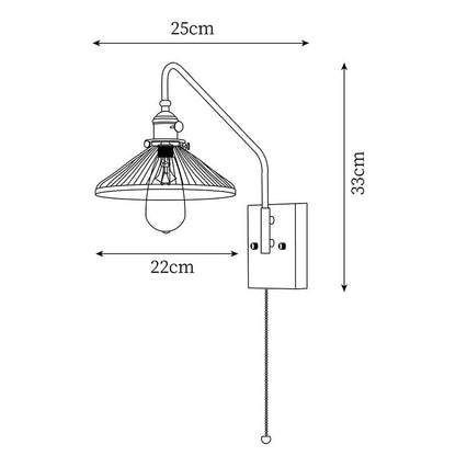 Fayel Pleated Shade Wall Lamp