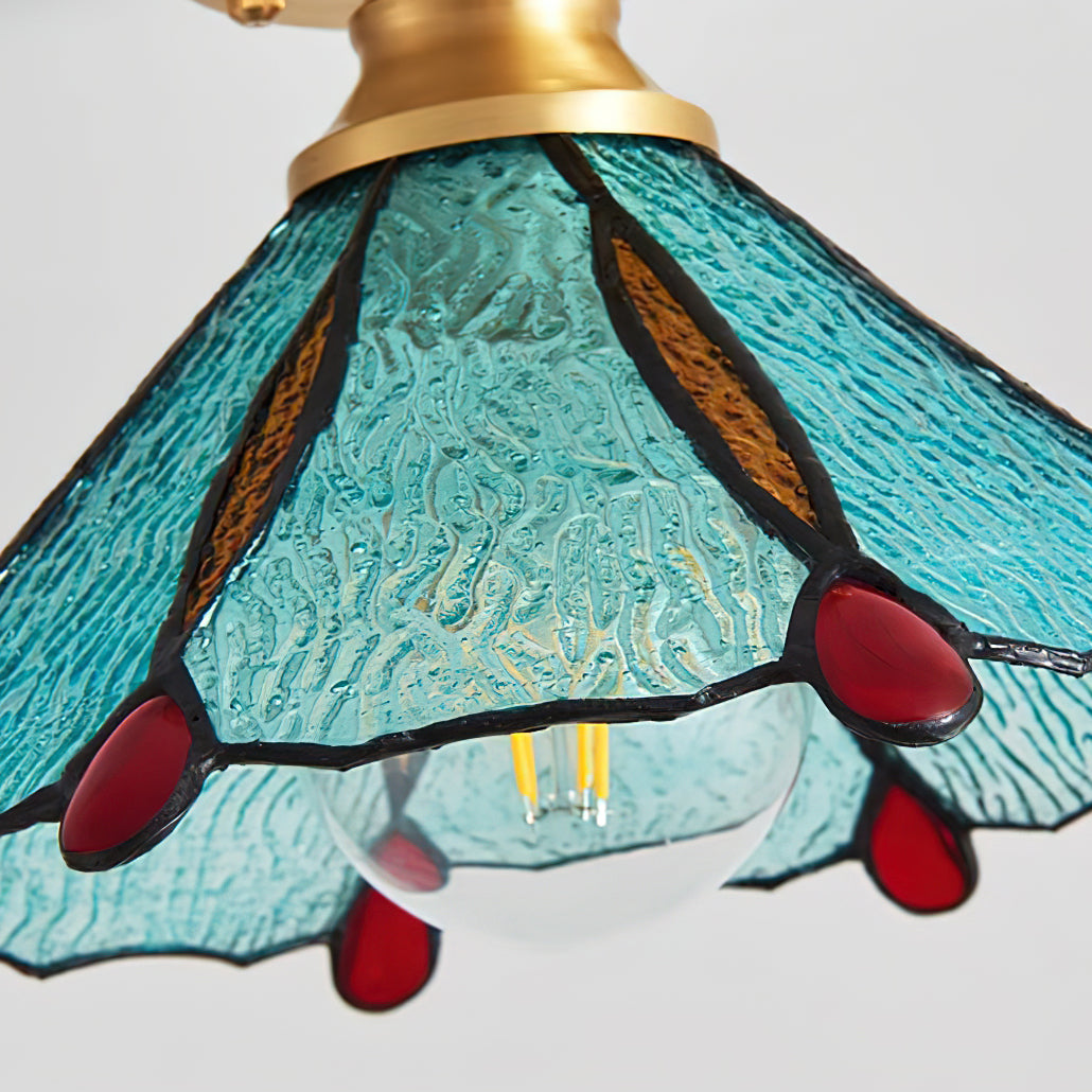 Civelle Tiffany Style Stained Glass Ceiling Light